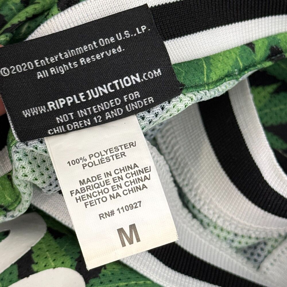 Death Row Records Jersey Mens Medium Basketball Hip Hop Rap Green Leaf Shirt M - Picture 8 of 10